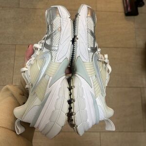 Nike V2K Run Silver and White Sneakers